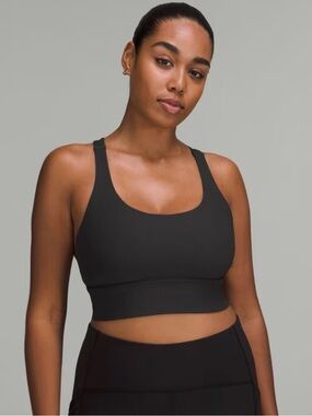 lululemon athletica Ribbed Scoop Sports Bra - Black